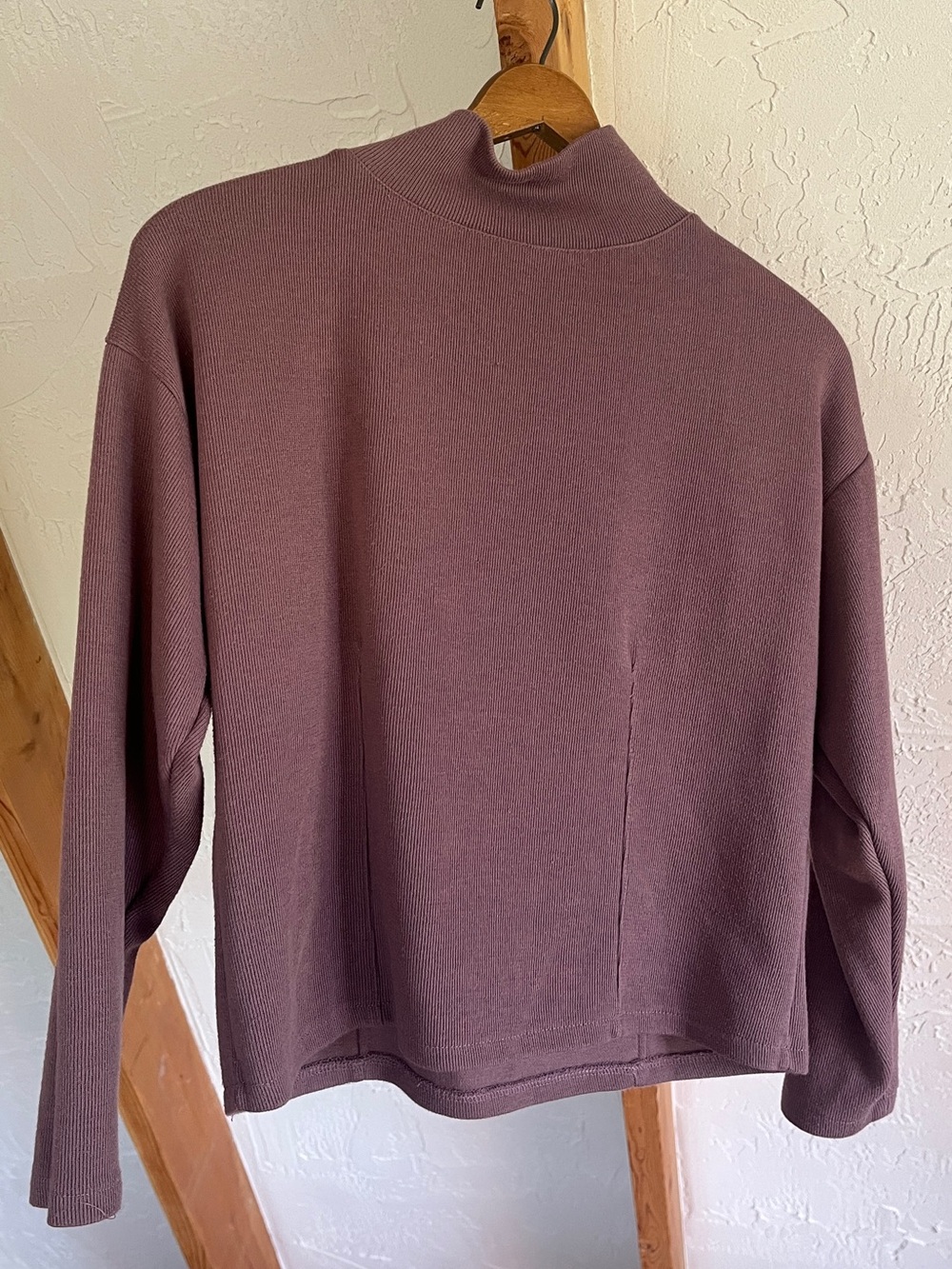 Mauve Mock Neck Sweater